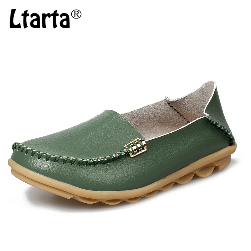 LTARTA/2021 г. Тонкие туфли для мам Мягкие из натуральной кожи медсестер Женская обувь