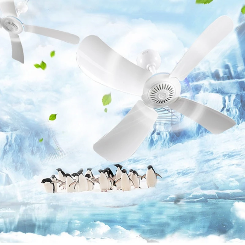 

220V 8W-20W 4 Leaves One Speed Ceiling Fan 42/62/80/92cm/31.5-36in Dormitory Hanging Fan with 1.8m Power Cable n Switch