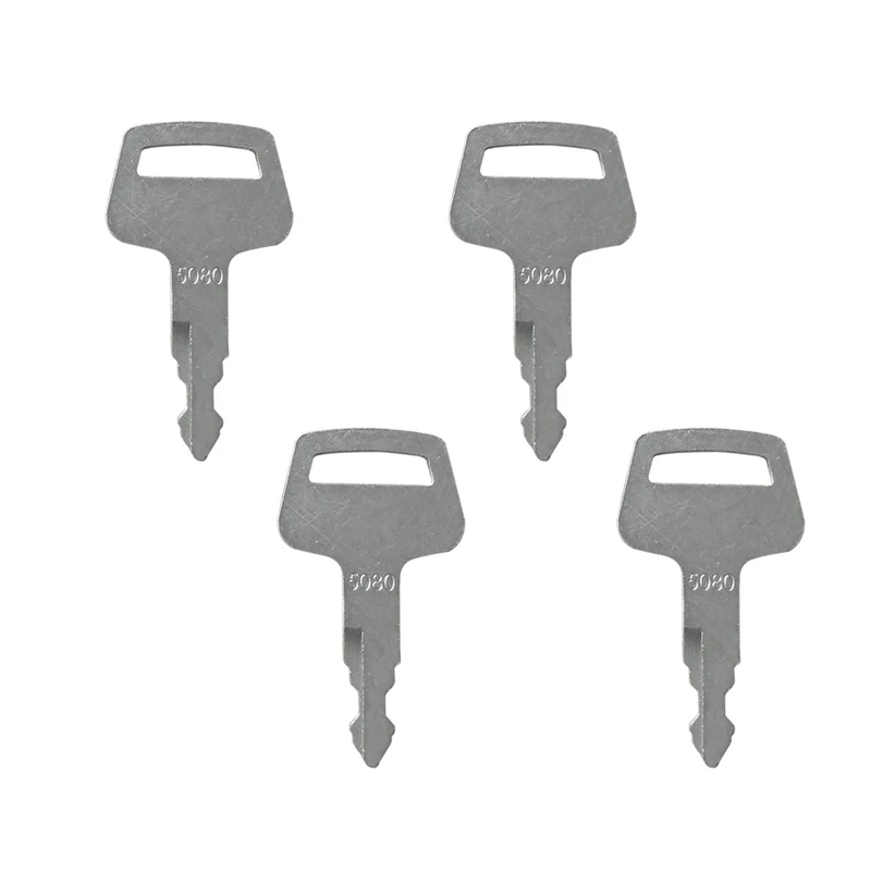 

(4) Ignition Keys 5080 069027029 For IHI Track Loader Skid Steer Mini-Excavator Chieftain Marooka