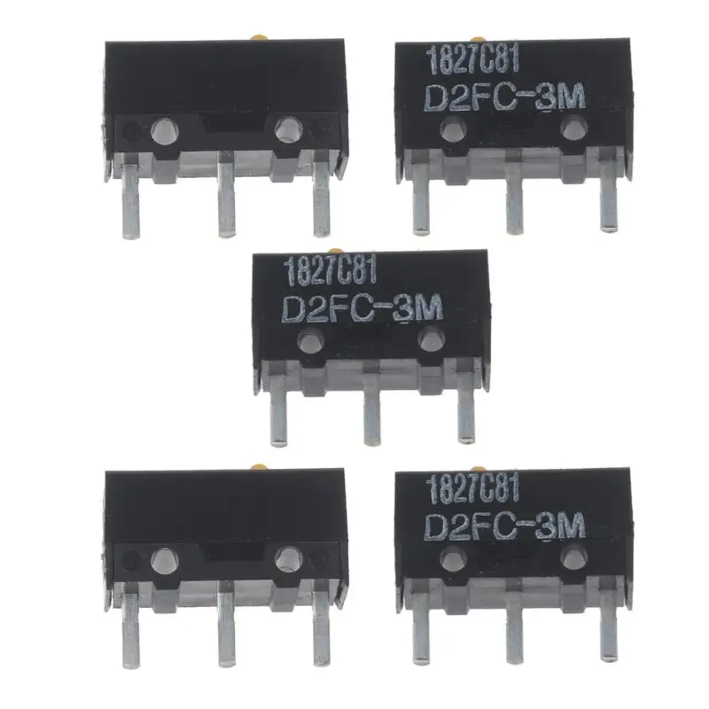 5 шт. оригинальный OMRON D2FC 3M 0.74N желтая точка мышь микро переключатель