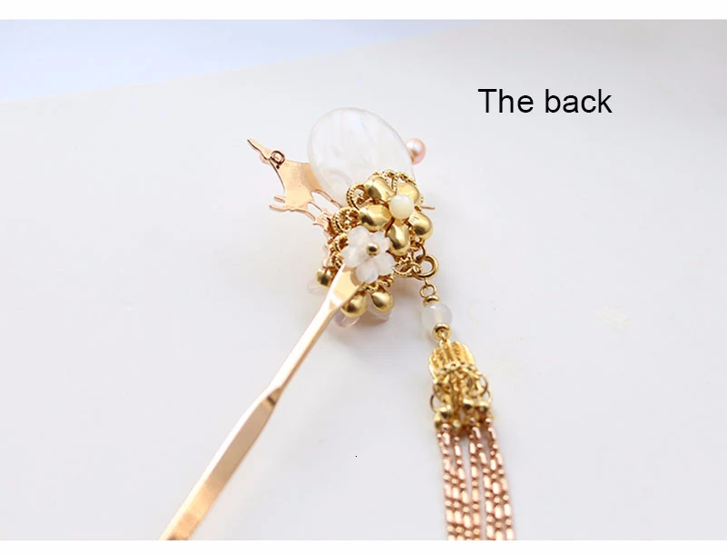 Заколка для волос женская винтажная с пресноводным жемчугом | Украшения и