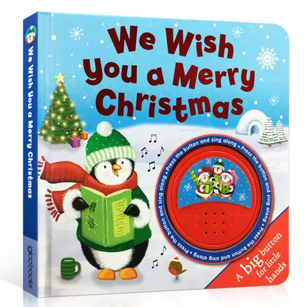 

Original Popular Education Books We Wish You A Merry Christmas Board Book Colouring English Activity Picture Book for Kids