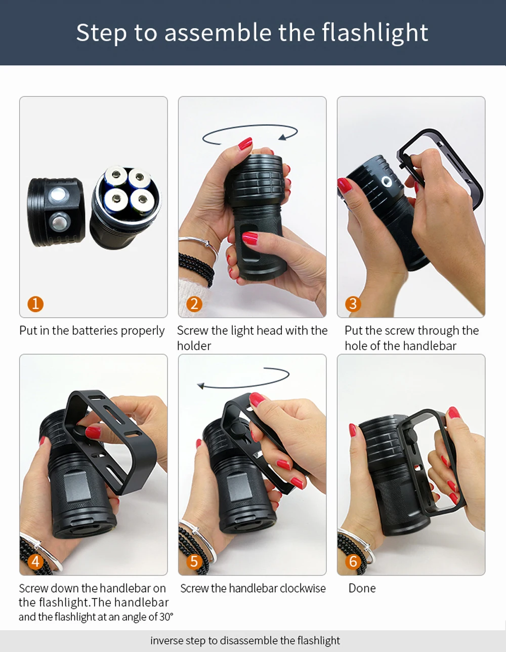 Preise 500W Tauchen Taschenlampe Fotografie Video Licht Leistungsstarke LED Scuba Unterwasser LED Dive Taschenlampe Wasserdicht Weiß Blau Rot 18650 Lampe