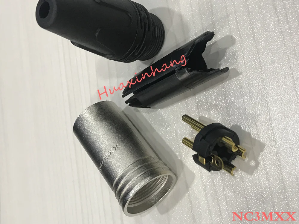 Silver 20 шт./лот 10 шт. NC3MXX и 10 шт. NC3FXX для NEUTRIK мужской и женский набор 3 Pin XLR разъем withe высокое качество - Цвет: Silver