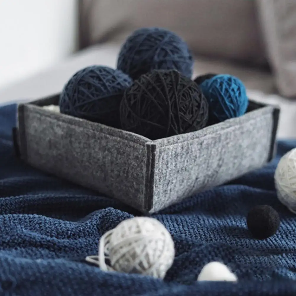 Скандинавский стиль корзина для хранения Ins Войлок настольная гостиная крыльцо