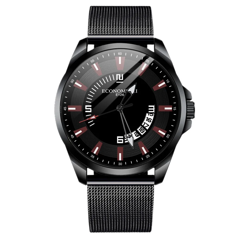 Часы наручные мужские с кожаным ремешком модные роскошные Цифровые в стиле ретро