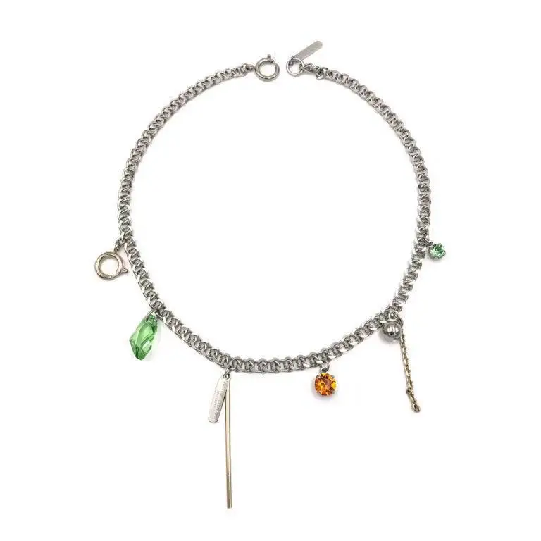 2019 Весна Джастин Белое Золото пластина Зеленый Кристалл инкрустация