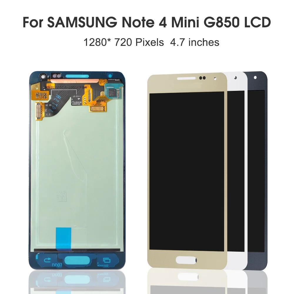 100% Original LCD For Samsung Galaxy Note 4 Mini Alpha G850F G850M LCD Display Touch Screen Digitizer Assembly sm Note4 Mini