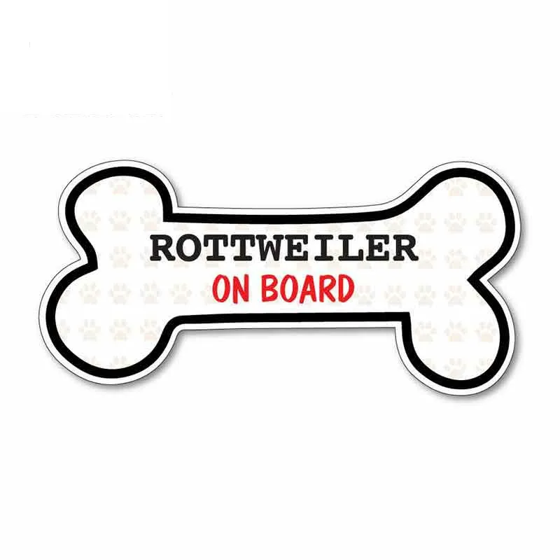

Dawasaru for Funny Dog Bone ROTTWEILER Funny Car Stickers Windshield Bumper Windows Vinyl JDM Accessories Decal,13cm*7cm