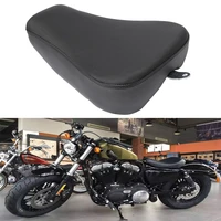 motorcycle black driver front leather pillow solo seat cushion for harley sportster forty eight xl 1200 883 72 48 20 2015