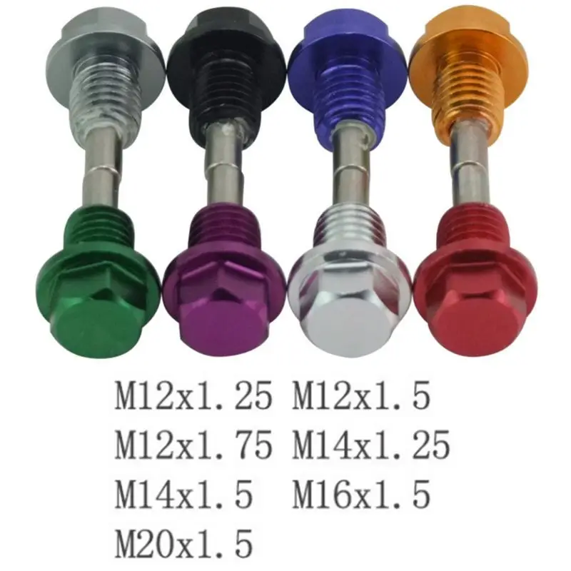 

M12x1.5 M12x1.25 M14x1.5 Aluminum Alloy Magnetic Oil Drain Plug &Oil Drain Sump Nut (A lot of colors available)