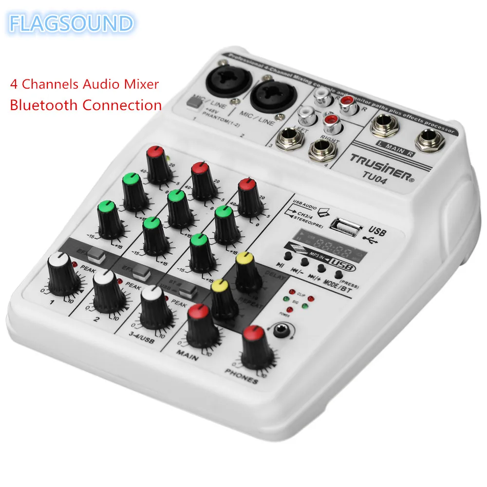 Караоке микшер с Usb разъемом смешивающие консоли звук Bluetooth запись компьютерное