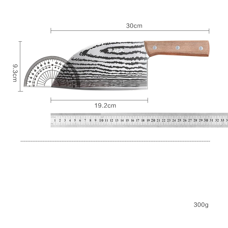 

Yangjiang Round Head Patterned Blade Stainless Steel Kitchen Sharp Slicer Cutting Meat Fish Vegetable Knife Chef Special Knives