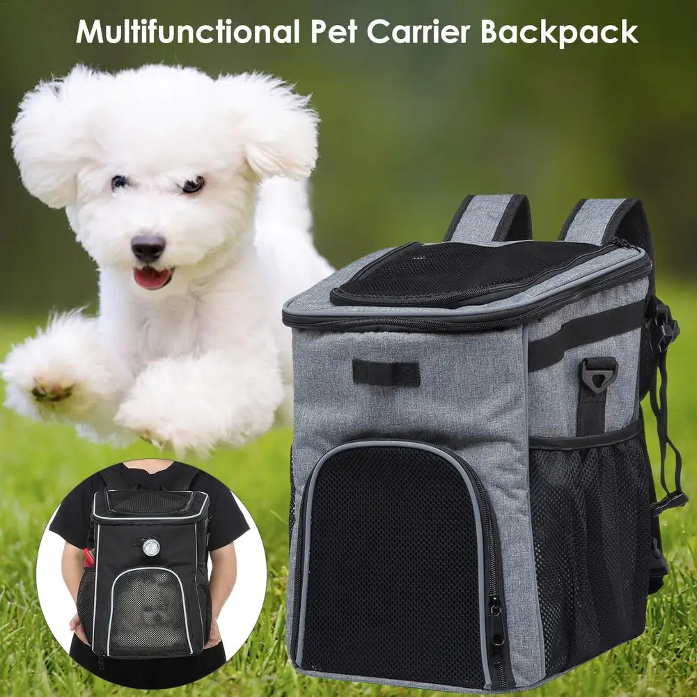 Pet Carrier Backpack Dog Bicycle Carrier Bag Puppy Dog Cat Small Animal Travel Bike Seat For Hiking Cycling Basket Accessories