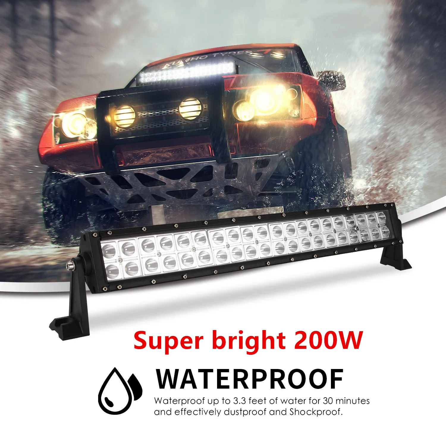 Суперъяркий Светодиодный прожектор 120 Вт 200 13 дюймов 21 дюйм точечный