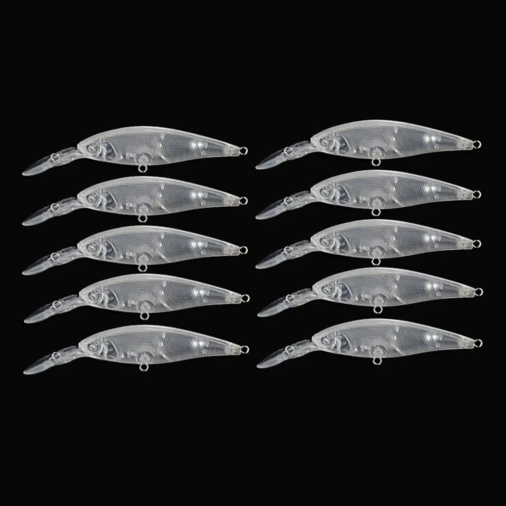 

10Pcs/set Fishing Lure Minnow 9.3cm/4.5g Transparent Fishing Lure Outdoor Sports Fishing Lures Accerssories