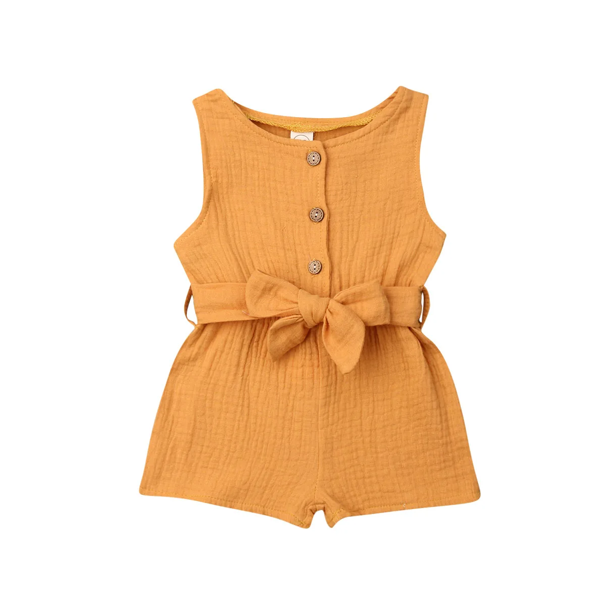 Комбинезон детский из льна без рукавов с ремнем | Детская одежда и обувь