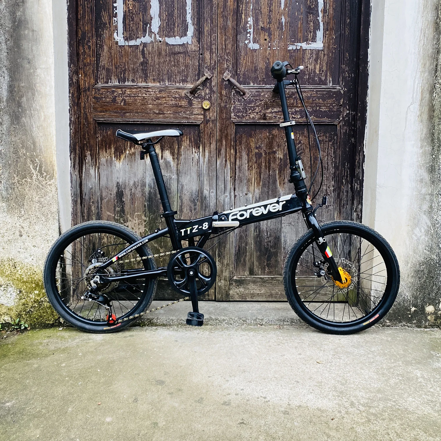 Складной велосипед Forever 20 дюймов с дисковыми тормозами 7 скоростей мини-велосипед