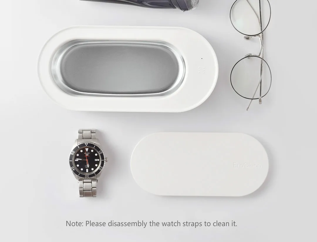Xiaomi Mijia Youpin EraClean ультразвуковая машина для чистки 45000 Гц высокочастотный очиститель вибрации стиральная ювелирные изделия очки часы