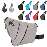osoce ultra slim shoulder chest bag mens crossbody sling satchel messenger for 7 9 ipad color gray black silver