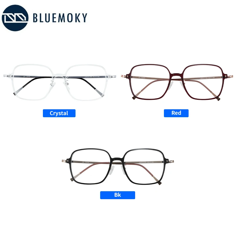 BLUEMOKY нейлоновые титановые оправы для очков женские большие близорукости