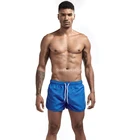 Быстросохнущие мужские шорты для плавания, однотонные пляжные шорты, Модный Купальник, облегающие плавки для бега и тренажерного зала, лето