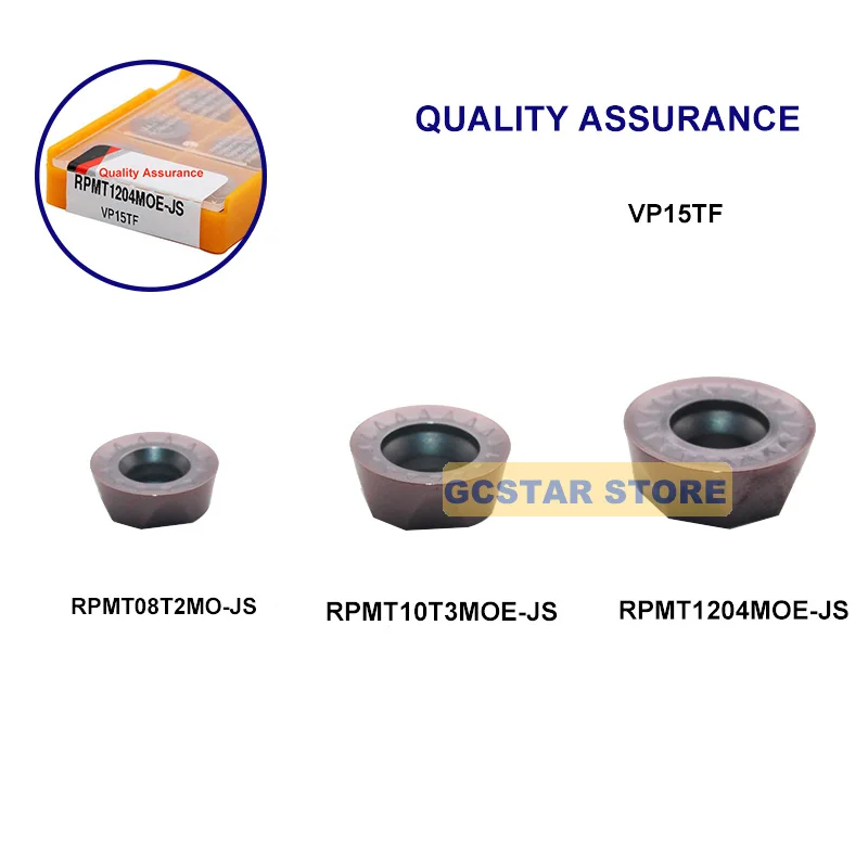 Концевая фреза RPMT10T3MOE JS VP15TF RPMT1204 высококачественные карбидные вставки сменные