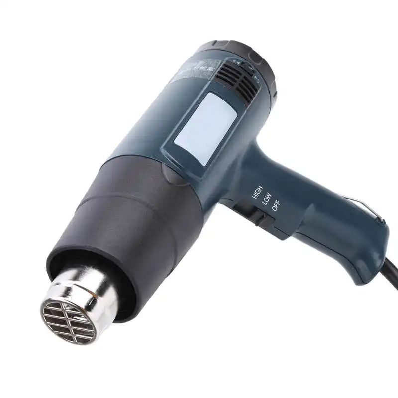 Электрический термовоздушный пистолет 220V 1600W с регулируемой горячей и холодной температурой для сварки пластика с европейской и австралийской вилками.