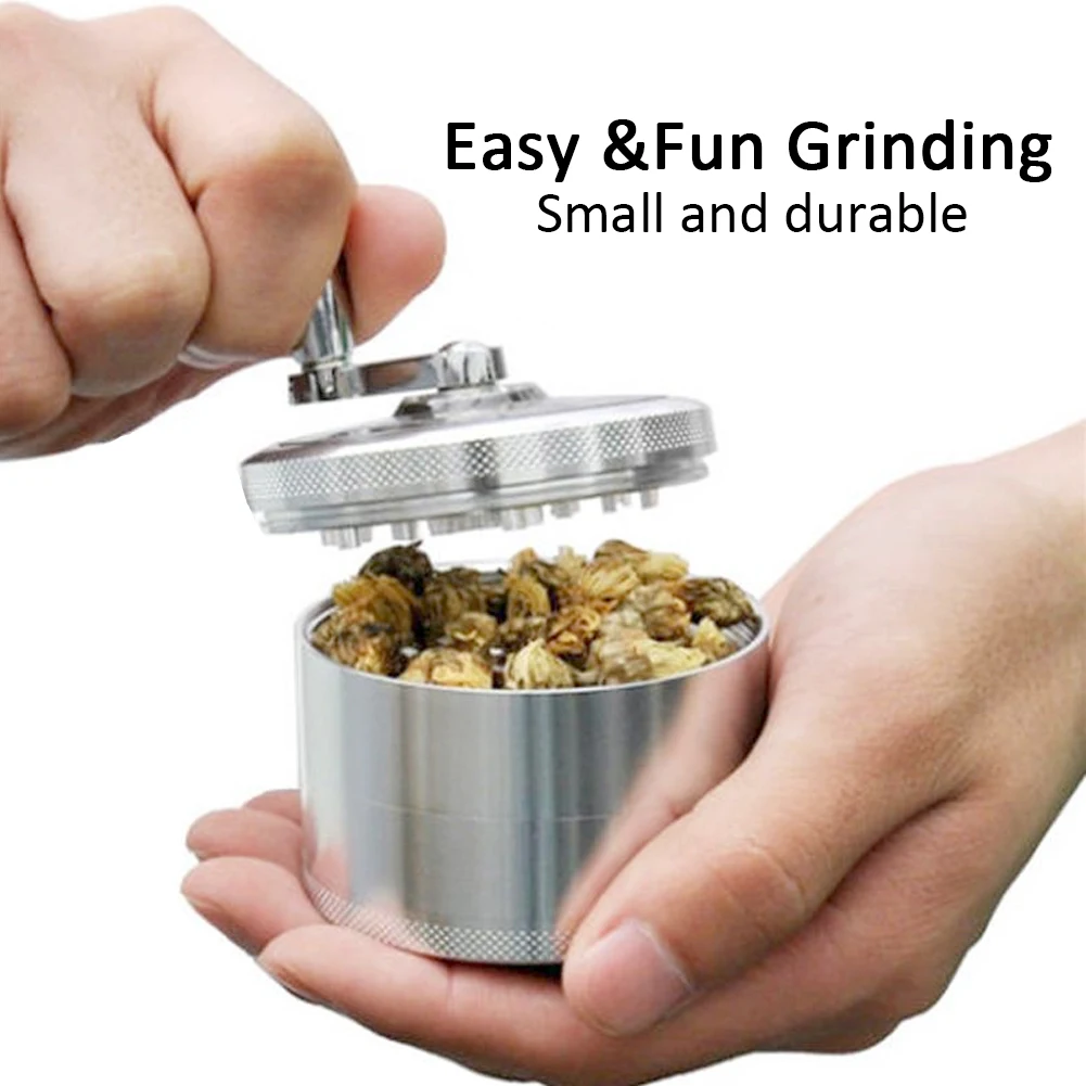 

Zinc Alloy Pepper Hand Grinder Mini Manual Grinder With Crank Handle Grinder Spices Crusher For Herb Coffee Salt Pepper Silver
