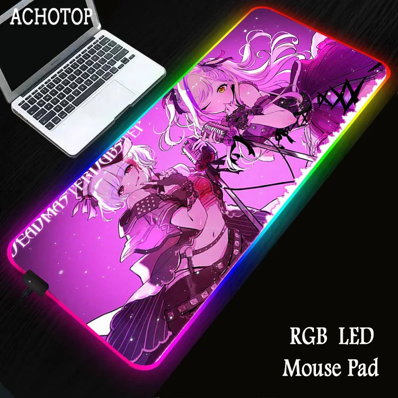 

ART Gaming Computer Mousepad Large Big Gamer Desk Carpet Mouse LED Mouse Pad Backlit Keyboard Mice Mat Gaming Accessories XL RGB