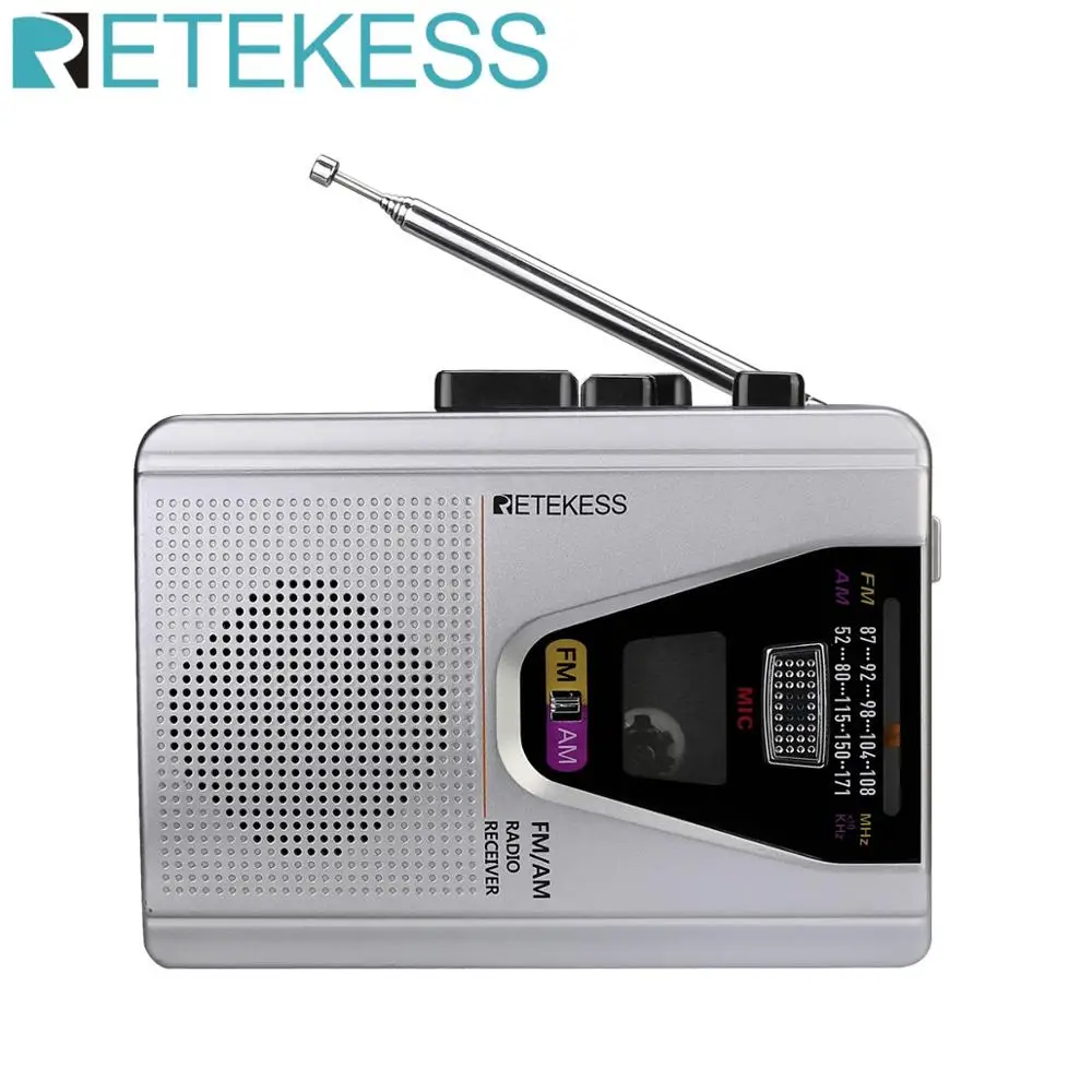 Retekess TR620 FM/AM портативное радио с кассете воспроизведение диктофон и лента