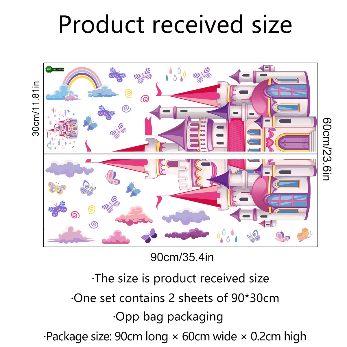 

Anime Self-adhesive Fairy Tale Kids Room Wallpaper Living Room Decorations Cute Decor Wall Stickers Home Posters Self-adhesive