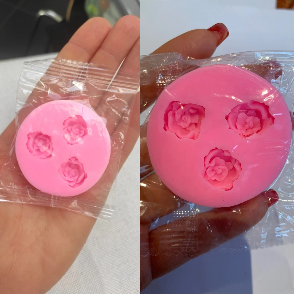 2 шт силиконовая форма в виде цветка розы для помадки украшения торта Шоколадное