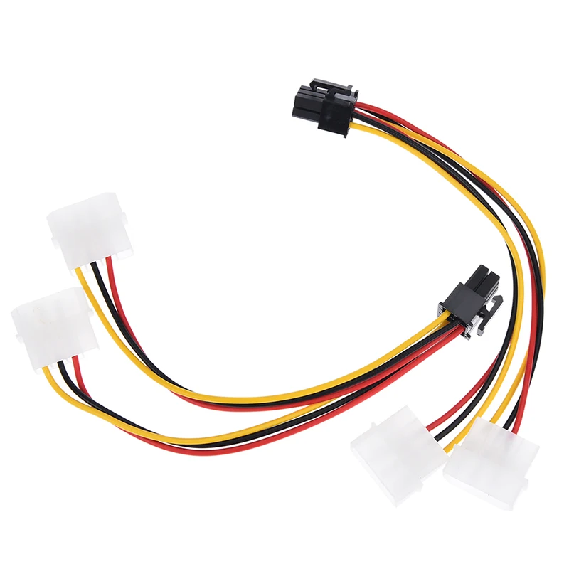 2 предмета в комплекте Графика видеокарта 4Pin для 6Pin 6P 4P передачи PCI-E провода
