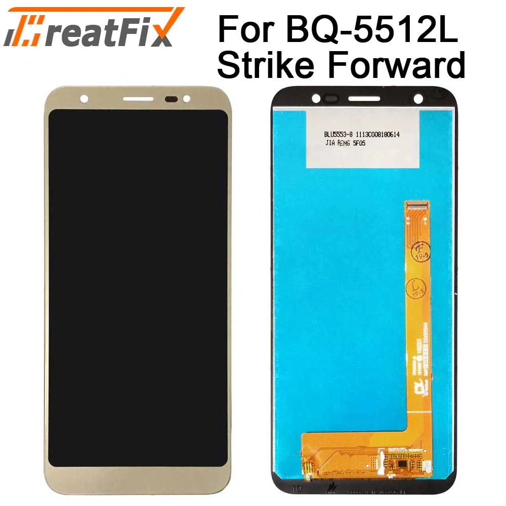 ЖК-дисплей 5 45 дюйма для BQ Mobile BQ-5512L Strike Forward BQ5512L 5512L с тачскрином и дигитайзером в