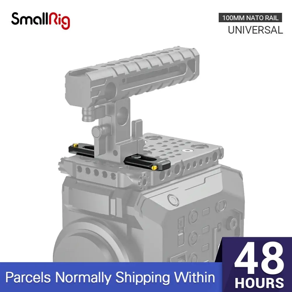 Низкопрофильная НАТО рельса SmallRig длиной 100 мм и толщиной 6 рельсы с 1/4 20 крепежными