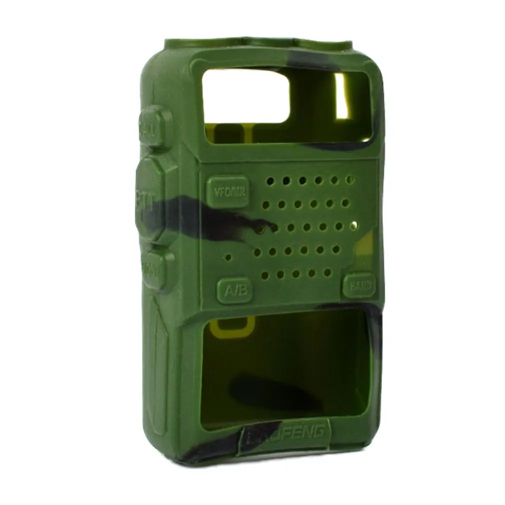 Bright Colors Soft Silicone Rubber Chic Walkie Talkie Case Holster Cover for Baofeng UV-5R/A/B/C/D |