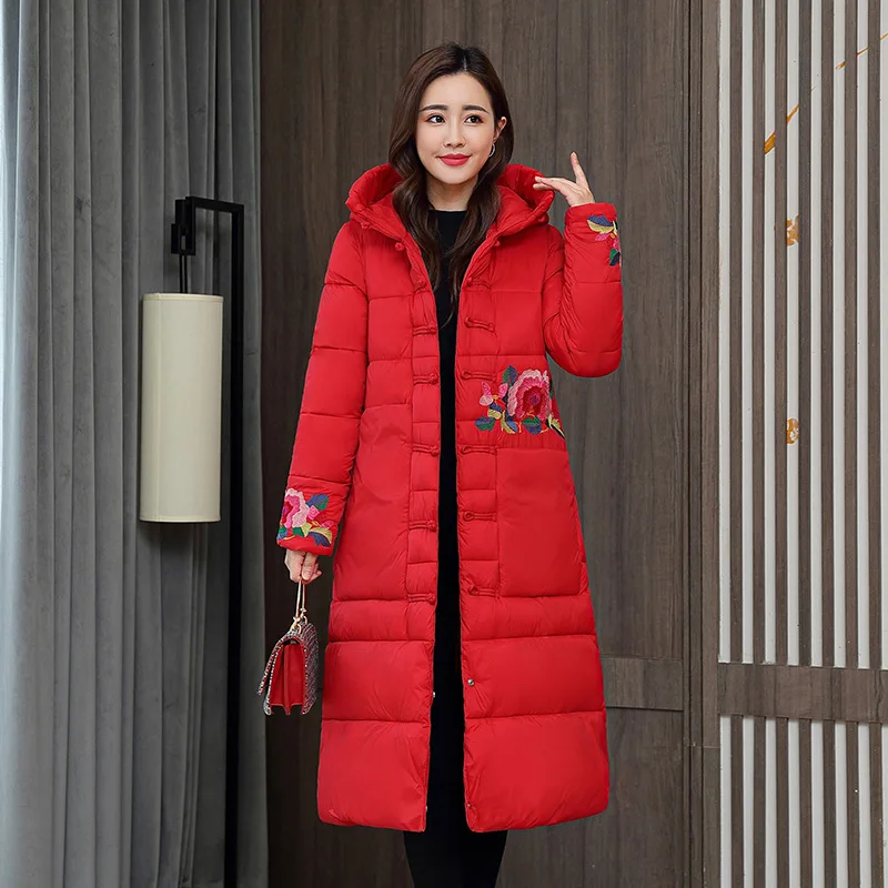 

Women winter jacket Polyester Long Solid Yes Horn Button Regular Thick Full Sustans