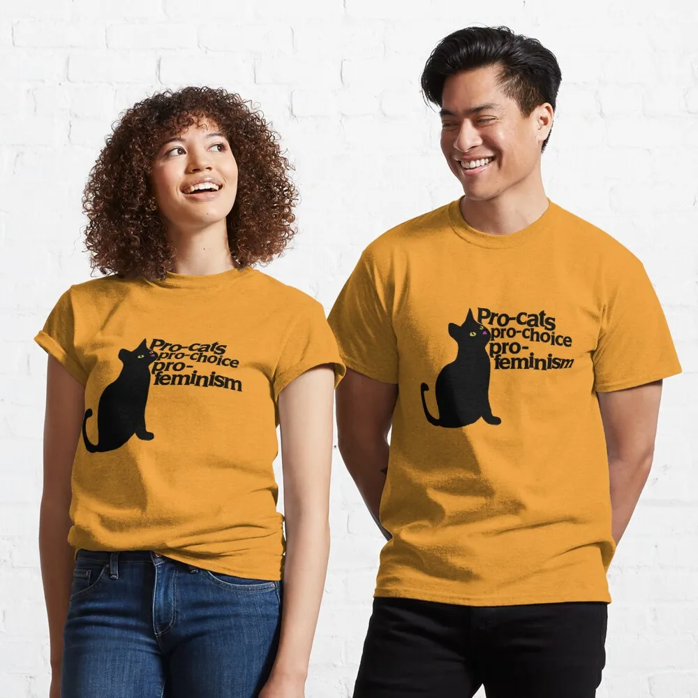 

Tops T Shirt Women Pro-cats Pro-choice Pro-feminism Classic T-Shirt