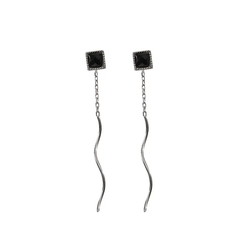 

Tassel Threader Dangle Drop Earrings for Women Lightweight Long Circle Bar Earrings Geometric Jewelry for Women Girls Aretes