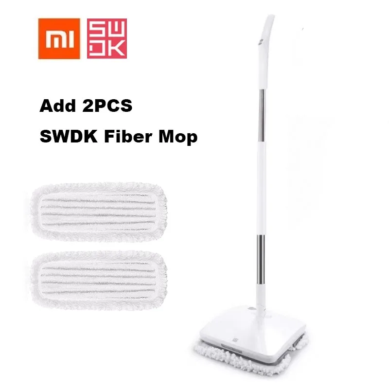 Add 2 Mops Xiaomi SWDK низкий уровень шума пылесос Mijia беспроводной ручной Электрический Чистильщик для робота-пылесоса Вибрационный отшелушиватель - Цвет: Add 2 Mops