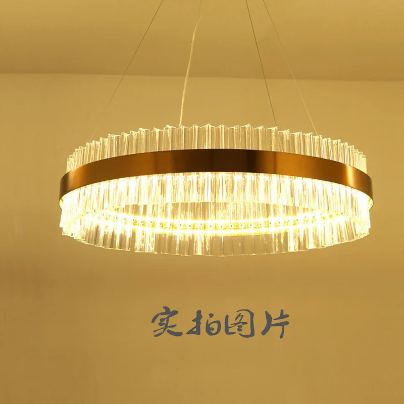 Современные светодиодные люстры в гостиной хрустальная люстра с кольцом для
