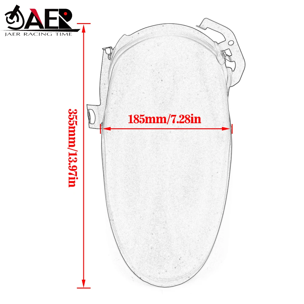 

JAER Motorcycle Rear Mudguard Splash Guard for Ducati Scrambler 800 2015-2021 Tire Cover Hugger Fender