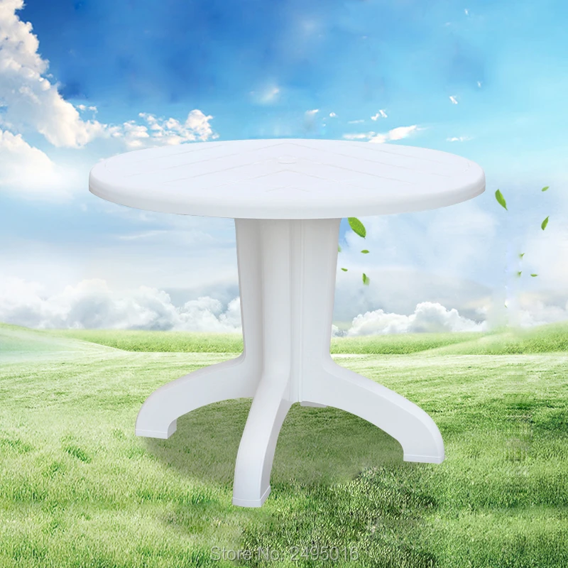 37 &quotкруглый стол пляж белого цвета PP пластиковый обеденный для патио