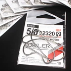 Owler 52320 серебряный крючок для морского конька Рыболовная Снасть для карпа длинные рыболовные снасти с бородкой аксессуары круглый крючок для кальмара крючок для зимней рыбалки