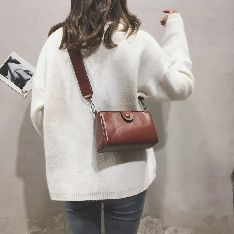 Женская сумка через плечо Youda Классическая однотонная в стиле ретро оригинальная