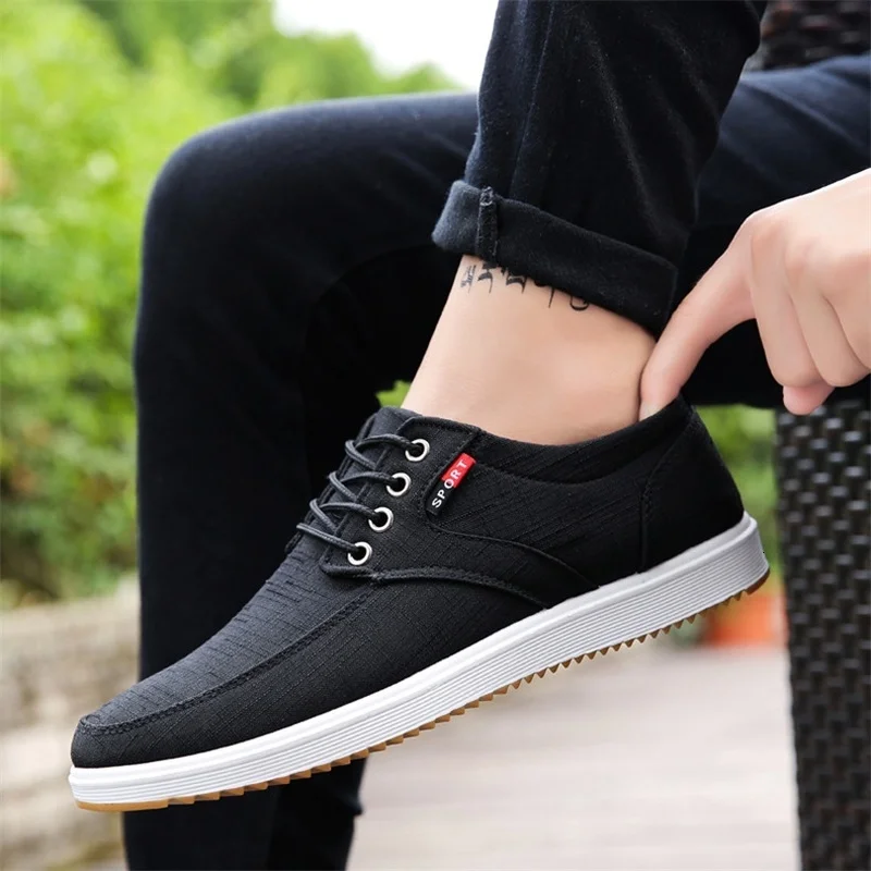 2019 New Men Shoes Casual Summer Breathable Canvas Sneakers Autumn Fashion Comfort Blue Male Zapatillas zapatos de Hombre grey | Обувь