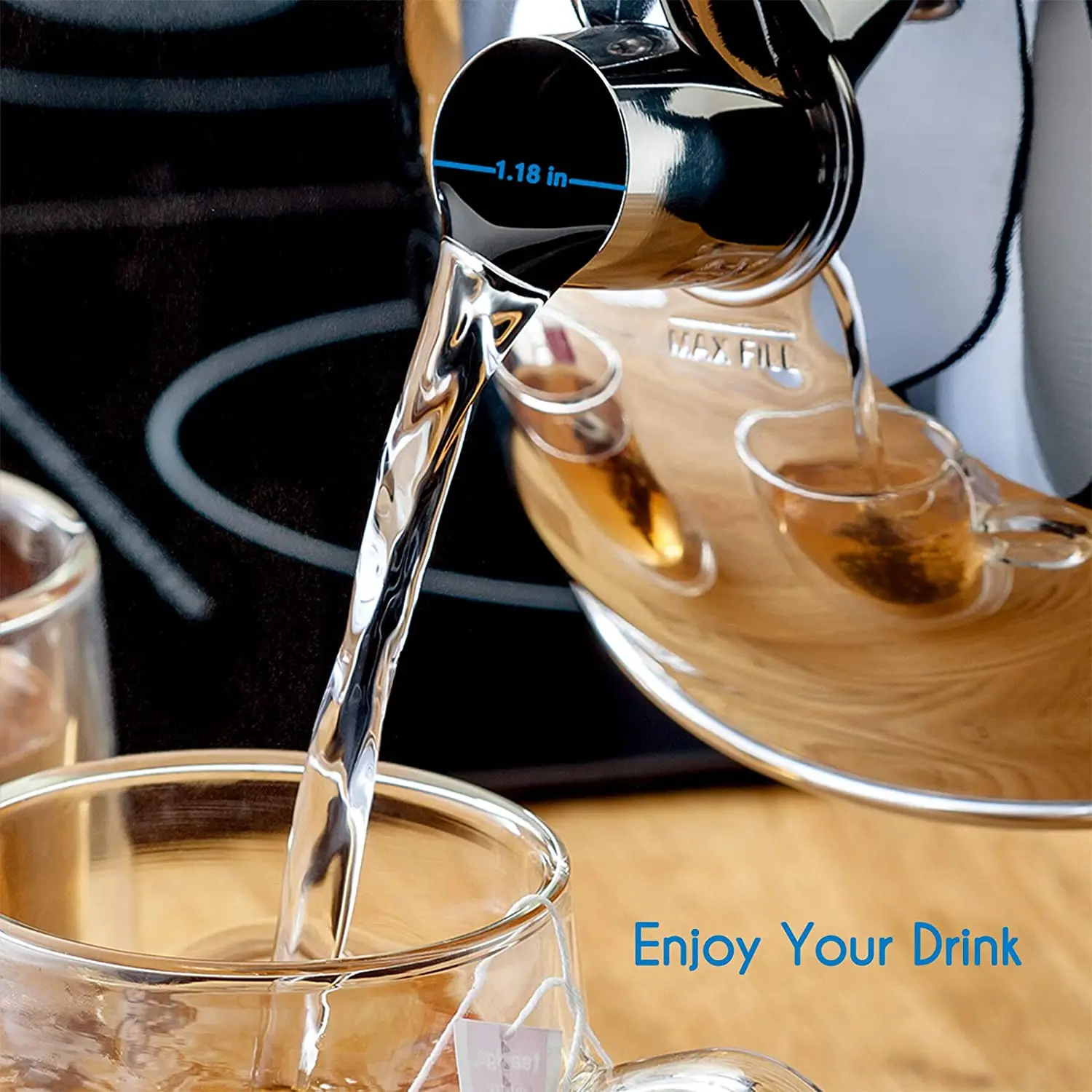 

Tea Kettle, 3.2QT(3-Liter) Teapot Whistling Kettle, Food Grade Stainless Steel Teakettle Tea Pots for Stove Top, Silver