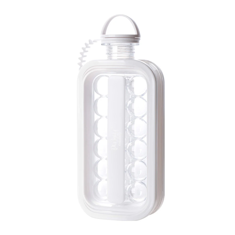 

Два в одном лоток для льда чайник прессформа герметичная BPA-free из силиконового материала кубический контейнер полупрозрачные кухонные аксе...