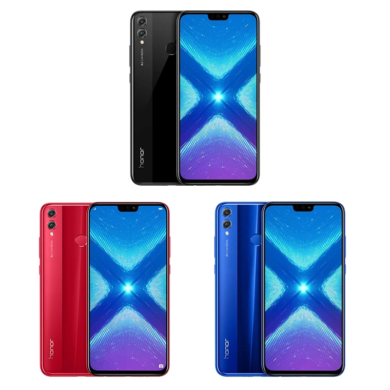 Глобальная версия Honor 8x4 GB 64GB смартфон 3750mAh аккумулятор Hisilicon Kirin 710 Восьмиядерный